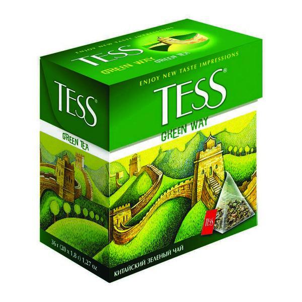 Чай Tess Green Way зеленый, 1,8x20п