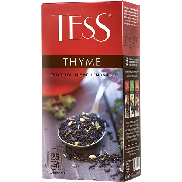 Чай Tess Thyme черный, с добавками, 1,5x25п