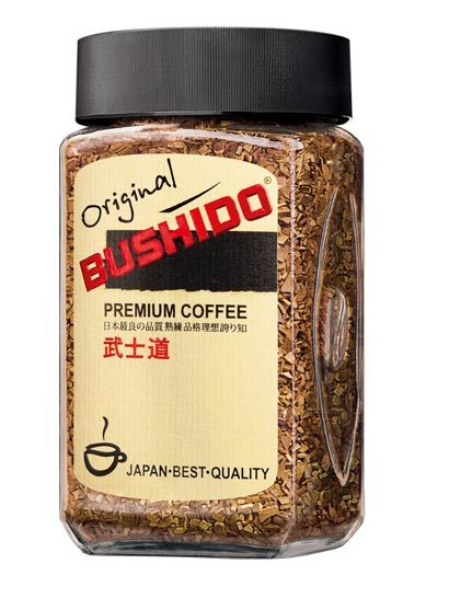 Кофе растворимый Bushido Original, 100 г стеклянная банка (Бушидо)