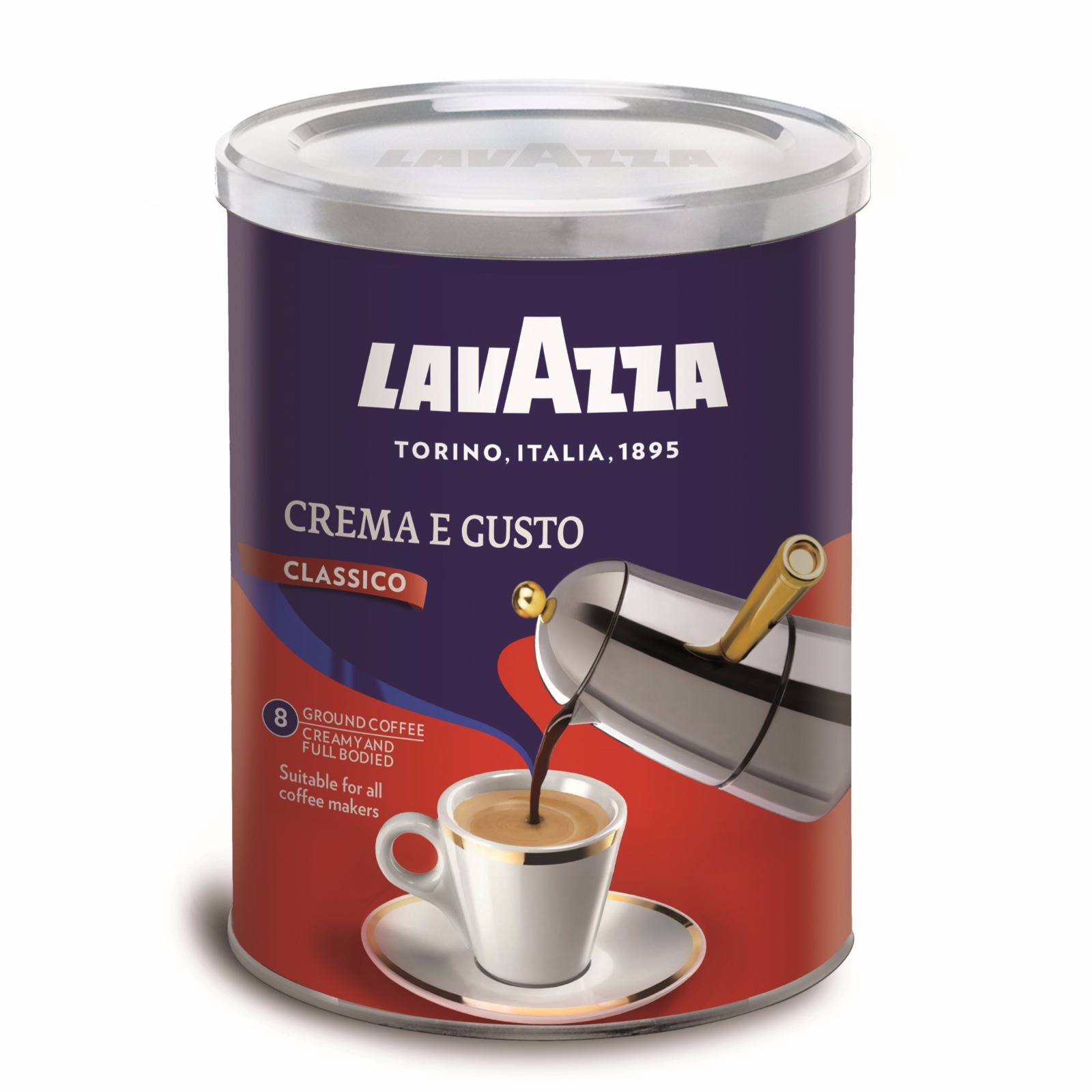 Молотый кофе Lavazza Crema Gusto жест.банка (250г)