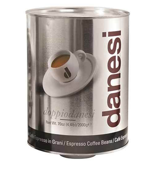 Кофе в зернах Danesi Doppio, 2 кг ж/б (Данези) Нет в наличии