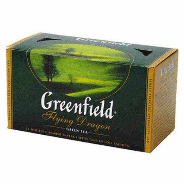 Чай Greenfield Flying Dragon зеленый, 2x25п
