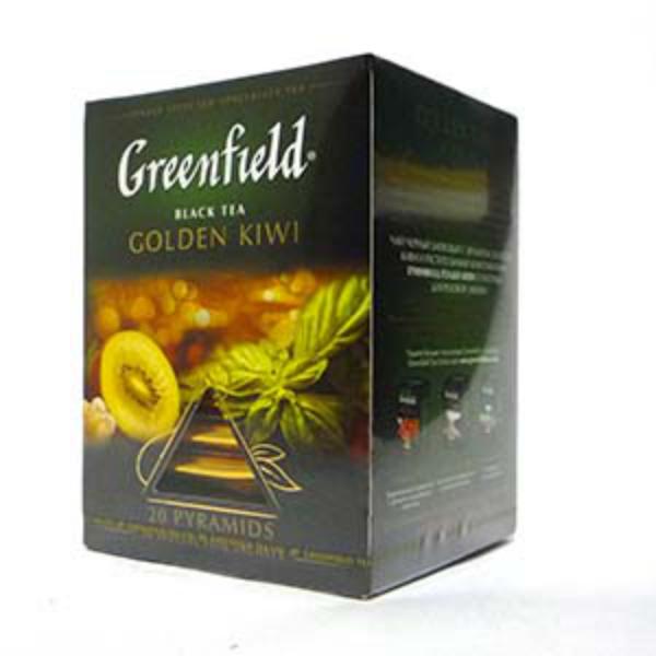 Чай Greenfield Golden Kiwi черный, с добавками, 1,8x20п