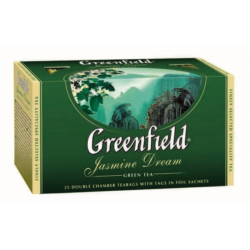 Чай Greenfield Jasmine Dream зеленый, ароматный 2x25п