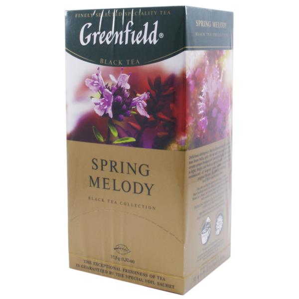 Чай Greenfield Spring Melody черный, с добавками 1,5x25п
