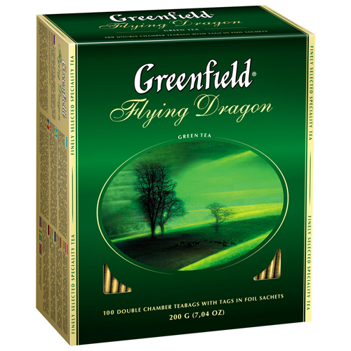Чай Greenfield Flying Dragon зеленый, 100г.
