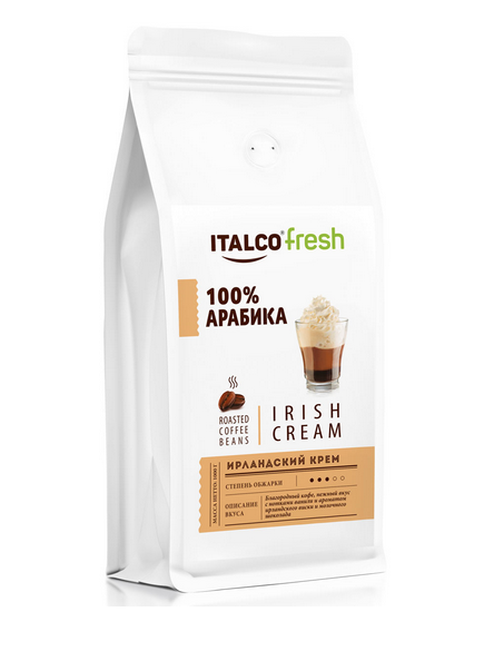 Кофе в зернах ITALCO Ирландский крем (Irish cream) ароматизированный, 1000 г 