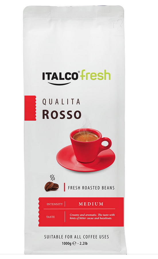 Кофе ITALCO в зернах Qualita Rosso 1 кг