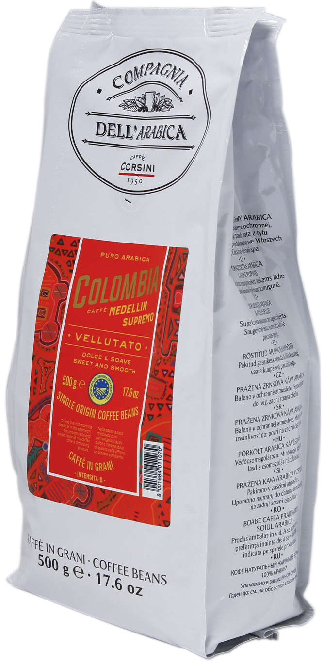 Кофе в зернах Compagnia Dell'Arabica Colombia medellin supremo  0.5 кг. 
