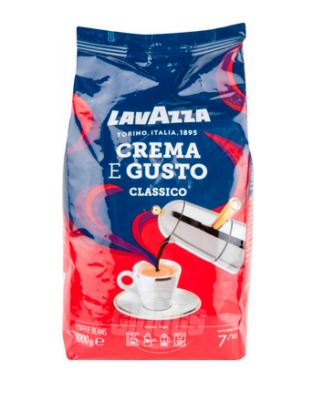 Кофе в зернах  Lavazza Crema e Gusto 1 кг (Новинка) 