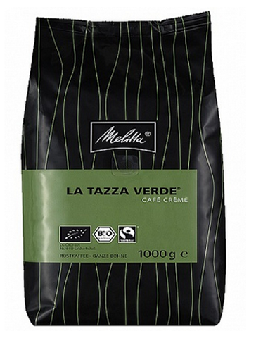 Melitta La Tazza Verde Organic Cafe Crememe, органический кофе в зернах, 1кг  нет в наличии