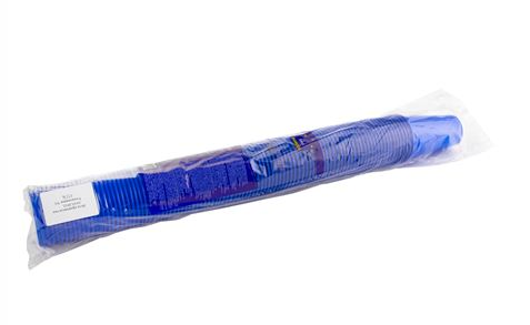 Стакан одноразовый пластиковый 200мл синий 100шт
