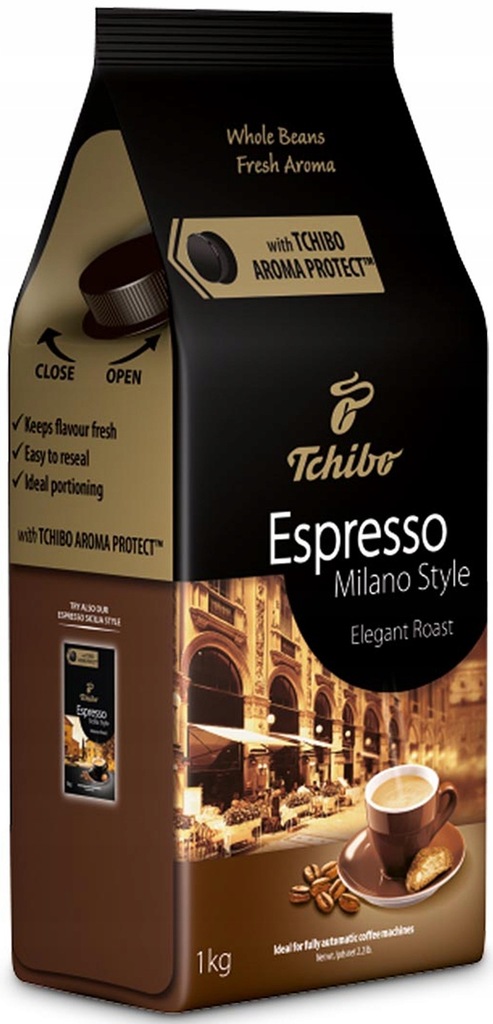 Кофе в зернах Tchibo Espresso Milano Style, 1 кг (Чибо)