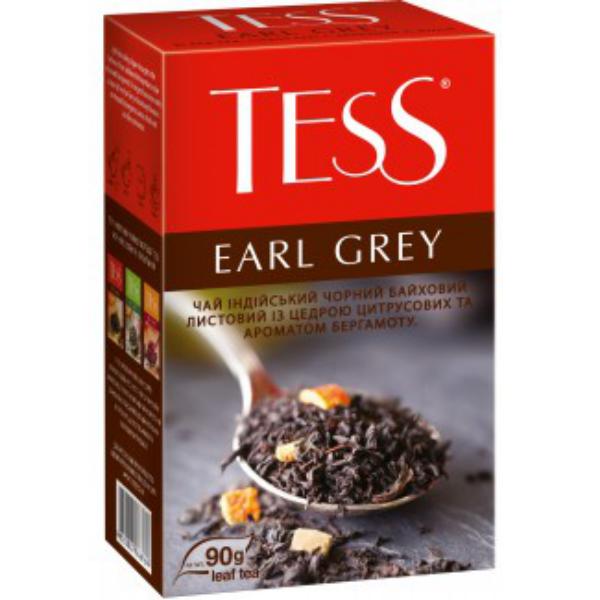 Чай Tess Earl Grey черный, с добавками, 1,8x25п