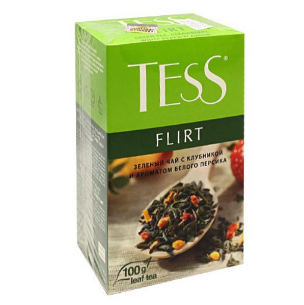 Чай Tess Flirt зеленый, с добавками, 100г