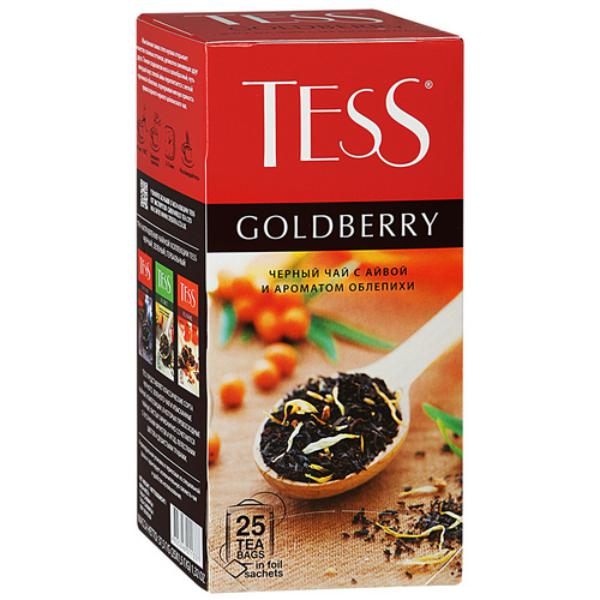 Чай Tess Goldberry черный, с добавками, 1,5x25п
