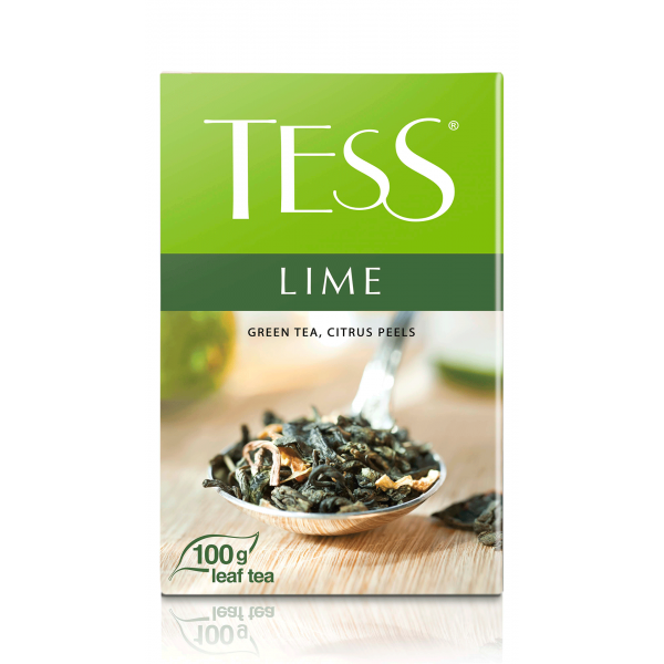 Чай Tess Lime зеленый, с добавками, 100г