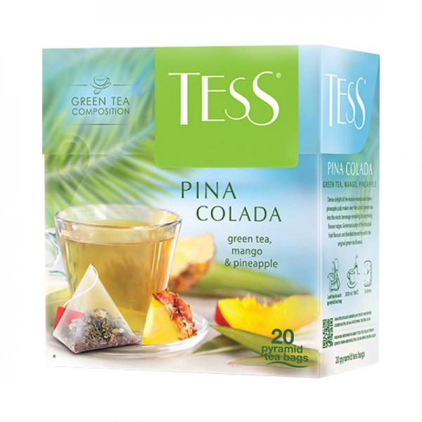 Чай Tess Pina Colada зеленый, с добавками, 1,8x20п