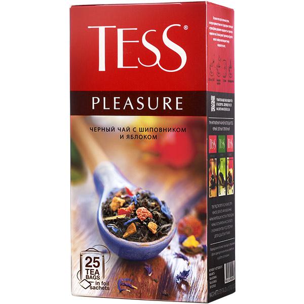 Чай Tess Pleasure  черный, с добавками, 1,5x25п