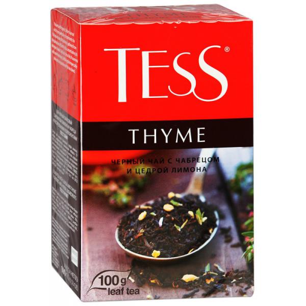 Чай Tess Thyme черный, с добавками, 100г