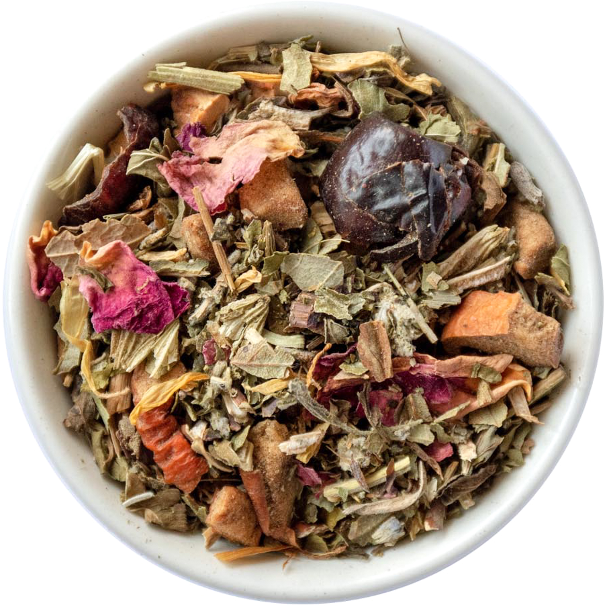 Травяной чай  (мелисса, шалфей, мята, календула, шиповник, роза) - В непогоду (200 гр) 